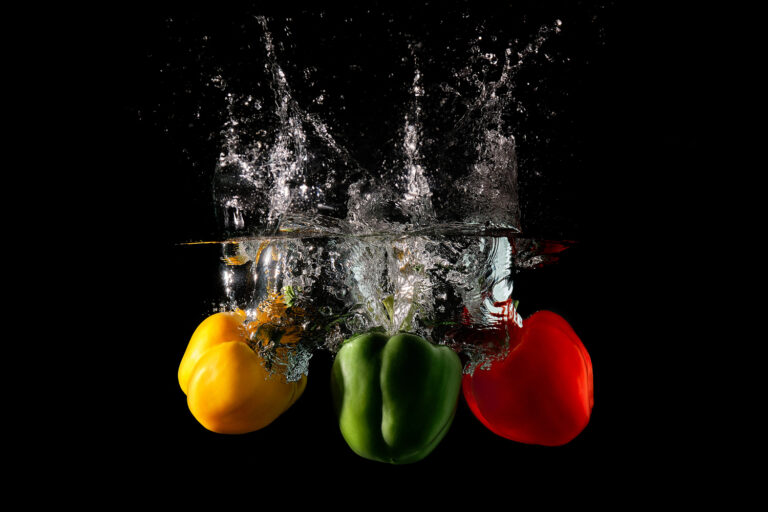 Bell Peppers Splash